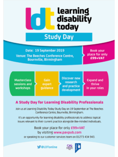 Learning Disability Today Study Day