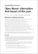First page of resource 1: ‘Bare Bones’ alternative first lesson of the year (PDF)
