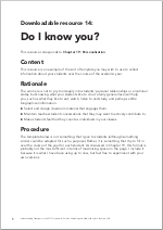 First page of resource 14: Do I know you? (PDF)