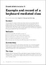 First page of resource 3: Example and record of a keyboard mediated class (PDF)