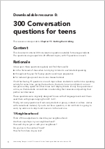 First page of resource 8: 300 Conversation questions for teens (PDF)